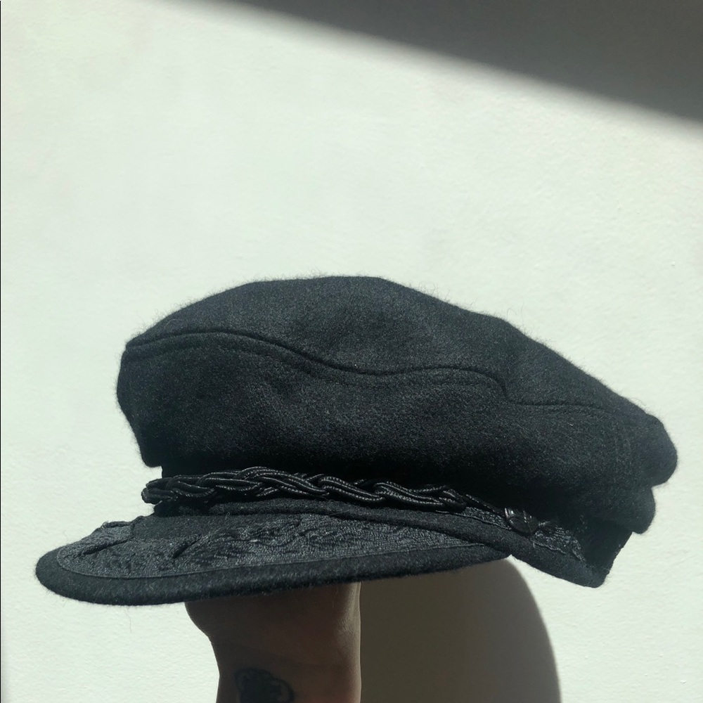Vintage Black Greek Fisherman’s Cap
